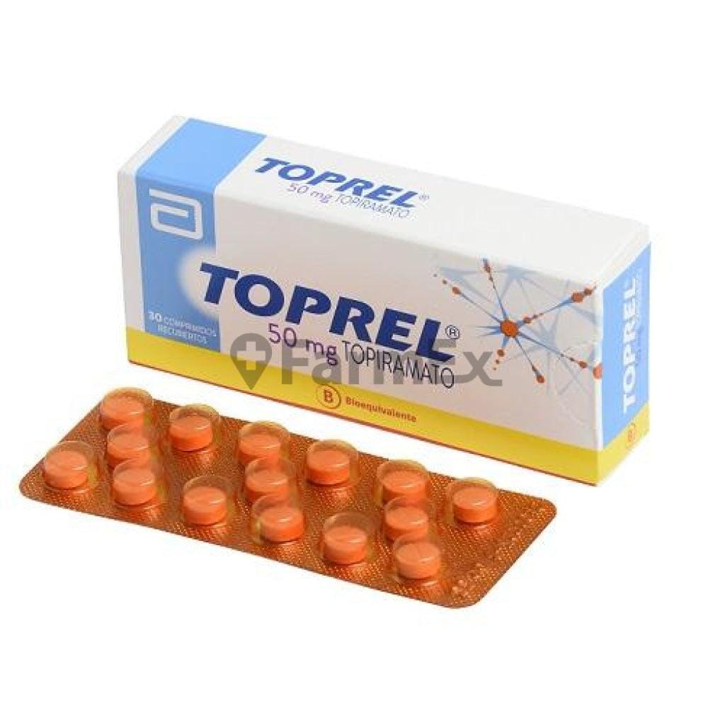 Toprel 50 mg x 30 comprimidos Farmex-Receta Solidaria-Persistente